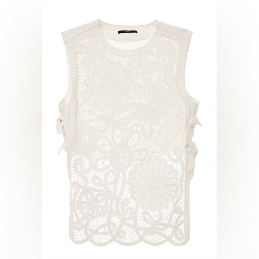 Tibi 'Mateo' Crochet Apron Top